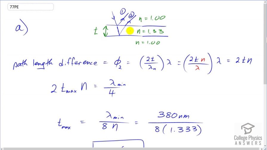 OpenStax College Physics, Chapter 27, Problem 77 (PE) video thumbnail