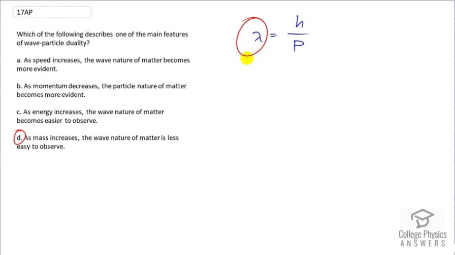 OpenStax College Physics, Chapter 29, Problem 17 (AP) video thumbnail