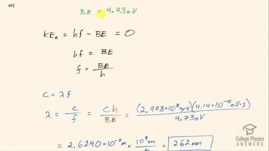 OpenStax College Physics, Chapter 29, Problem 4 (PE) video thumbnail