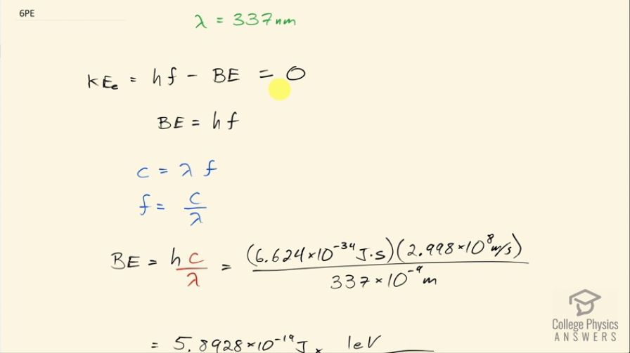 OpenStax College Physics, Chapter 29, Problem 6 (PE) video thumbnail