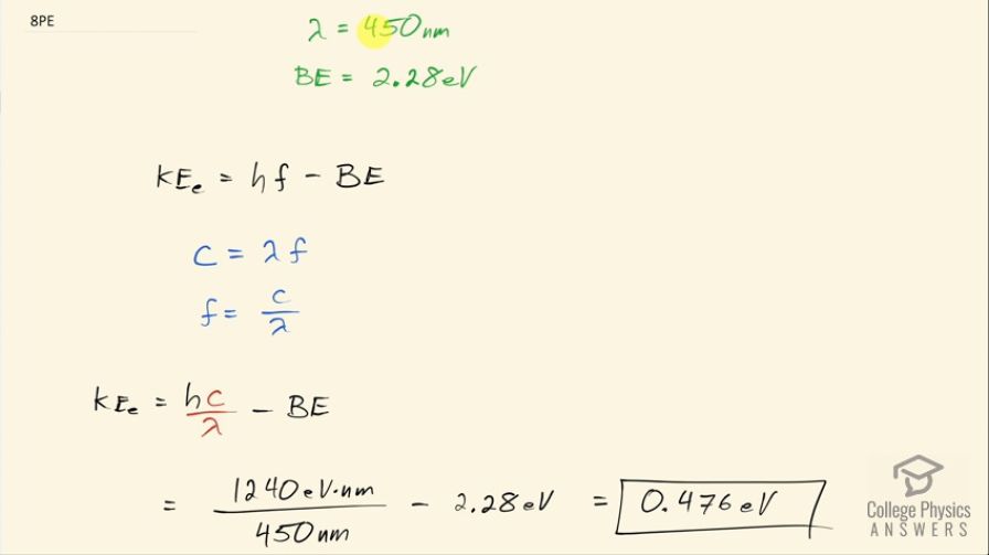 OpenStax College Physics, Chapter 29, Problem 8 (PE) video thumbnail