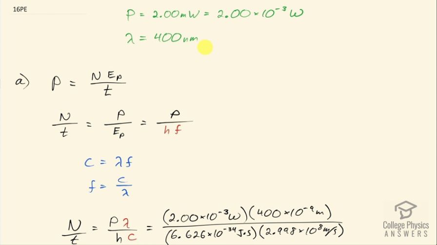 OpenStax College Physics, Chapter 29, Problem 16 (PE) video thumbnail