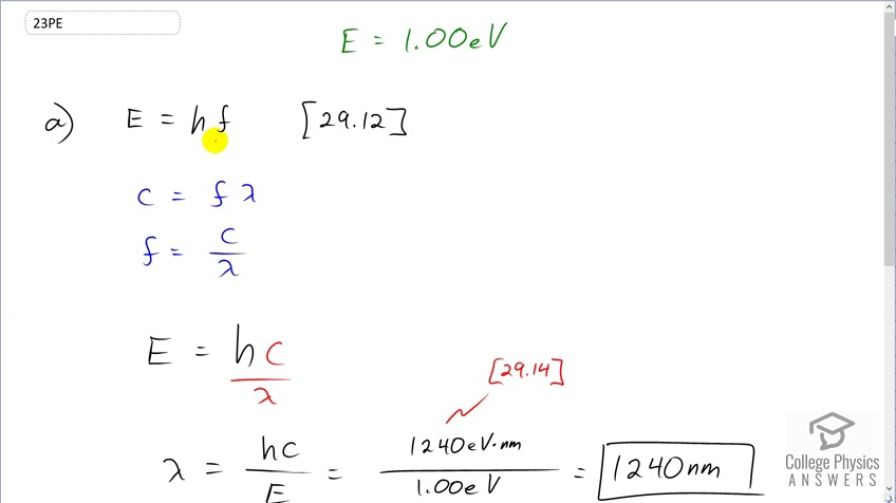 OpenStax College Physics, Chapter 29, Problem 23 (PE) video thumbnail