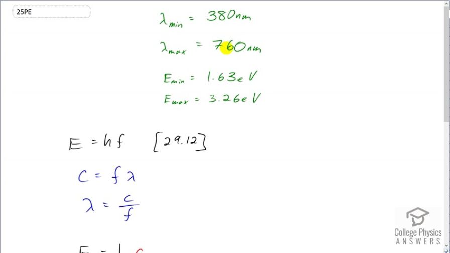 OpenStax College Physics, Chapter 29, Problem 25 (PE) video thumbnail