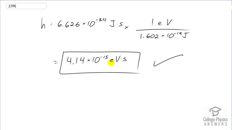 OpenStax College Physics, Chapter 29, Problem 27 (PE) video thumbnail