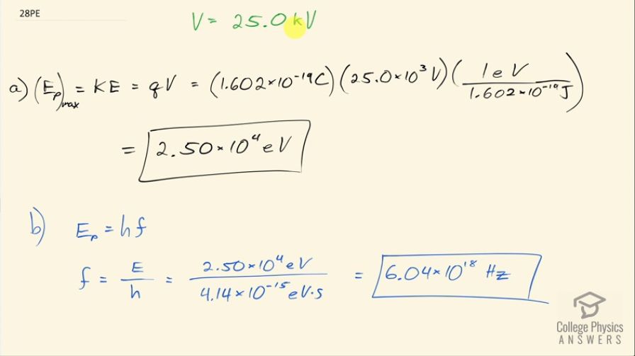 OpenStax College Physics, Chapter 29, Problem 28 (PE) video thumbnail