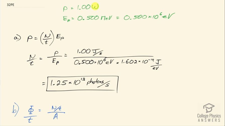 OpenStax College Physics, Chapter 29, Problem 32 (PE) video thumbnail