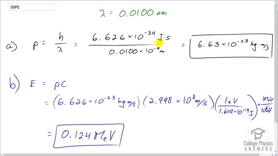 OpenStax College Physics, Chapter 29, Problem 39 (PE) video thumbnail