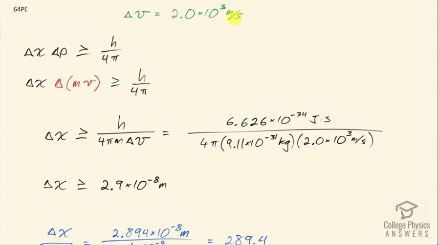 OpenStax College Physics, Chapter 29, Problem 64 (PE) video thumbnail