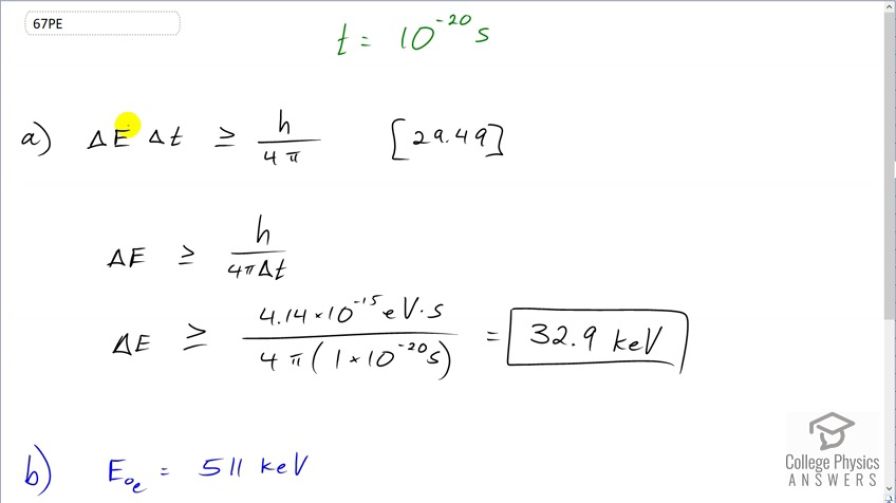 OpenStax College Physics, Chapter 29, Problem 67 (PE) video thumbnail