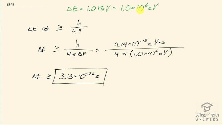 OpenStax College Physics, Chapter 29, Problem 68 (PE) video thumbnail