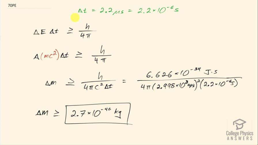 OpenStax College Physics, Chapter 29, Problem 70 (PE) video thumbnail