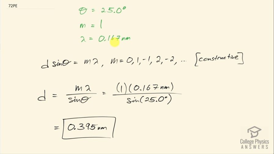 OpenStax College Physics, Chapter 29, Problem 72 (PE) video thumbnail