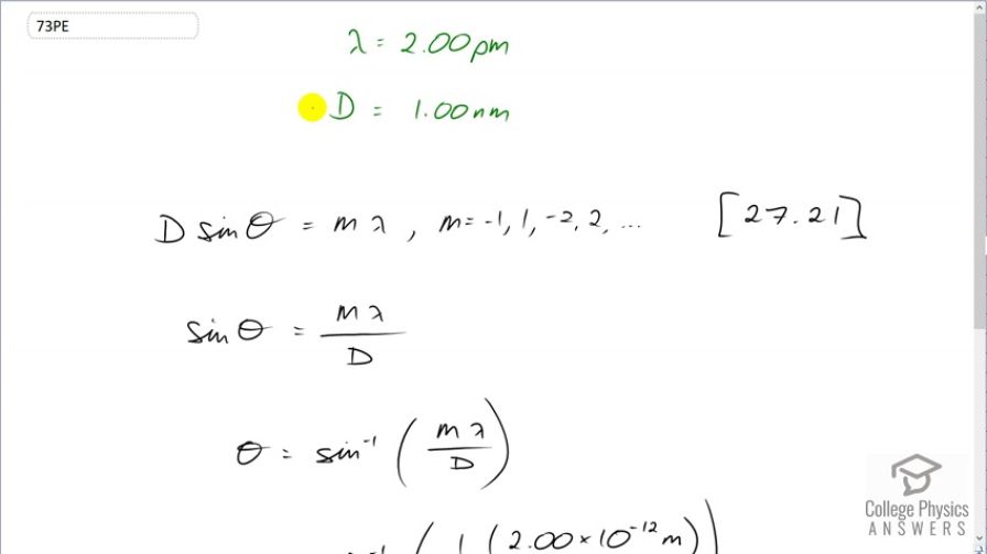 OpenStax College Physics, Chapter 29, Problem 73 (PE) video thumbnail