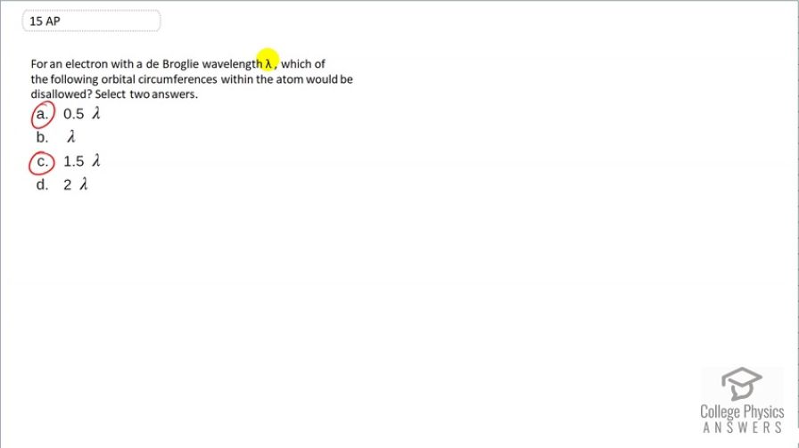 OpenStax College Physics, Chapter 30, Problem 15 (AP) video thumbnail