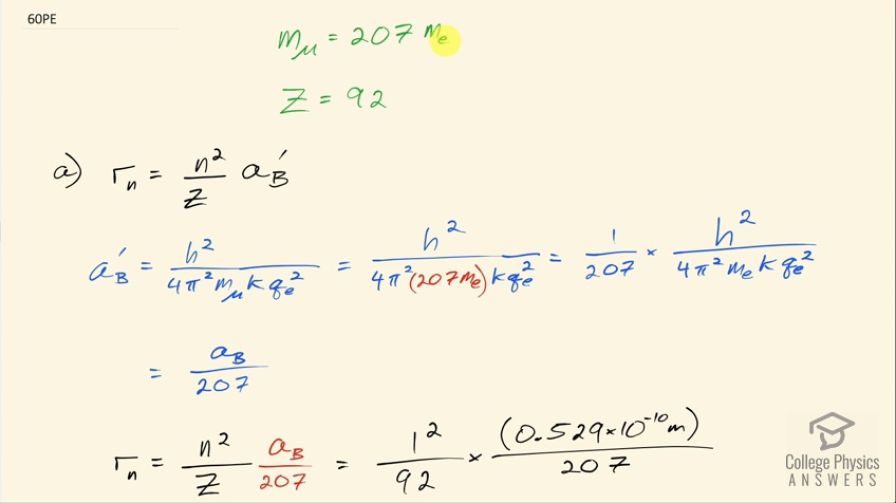 OpenStax College Physics, Chapter 30, Problem 60 (PE) video thumbnail