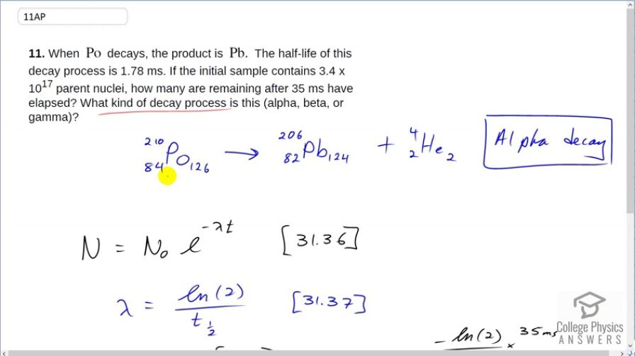 OpenStax College Physics, Chapter 31, Problem 11 (AP) video thumbnail