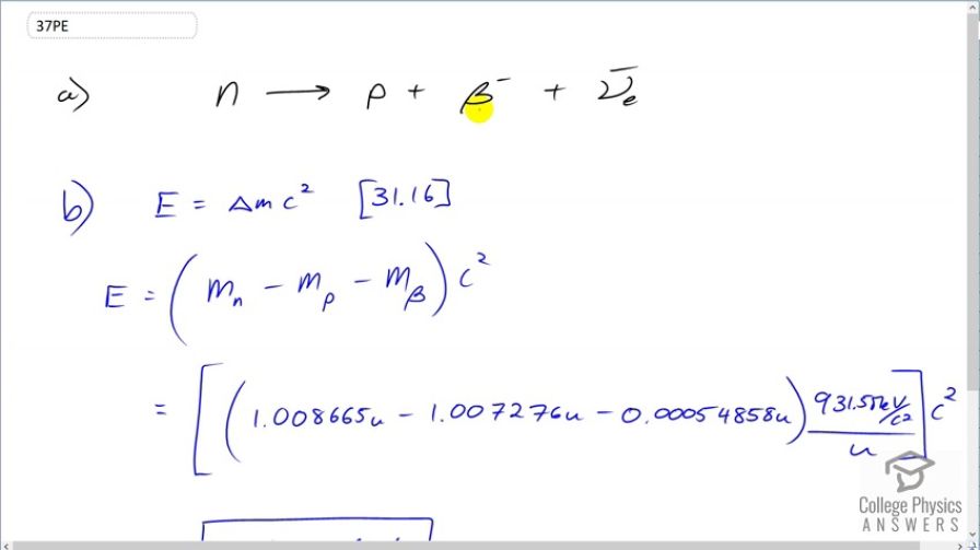 OpenStax College Physics, Chapter 31, Problem 37 (PE) video thumbnail