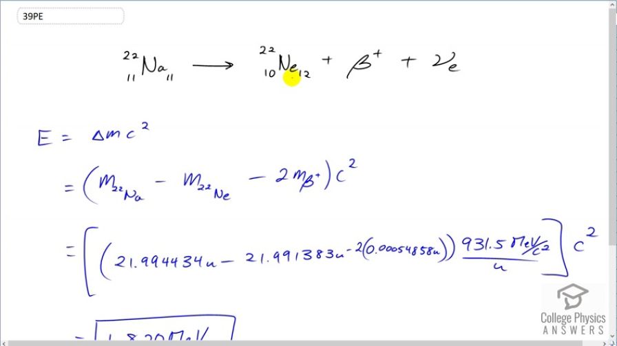 OpenStax College Physics, Chapter 31, Problem 39 (PE) video thumbnail