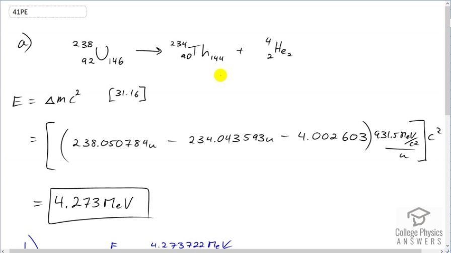 OpenStax College Physics, Chapter 31, Problem 41 (PE) video thumbnail