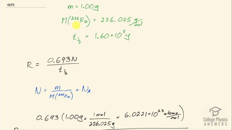 OpenStax College Physics, Chapter 31, Problem 46 (PE) video thumbnail