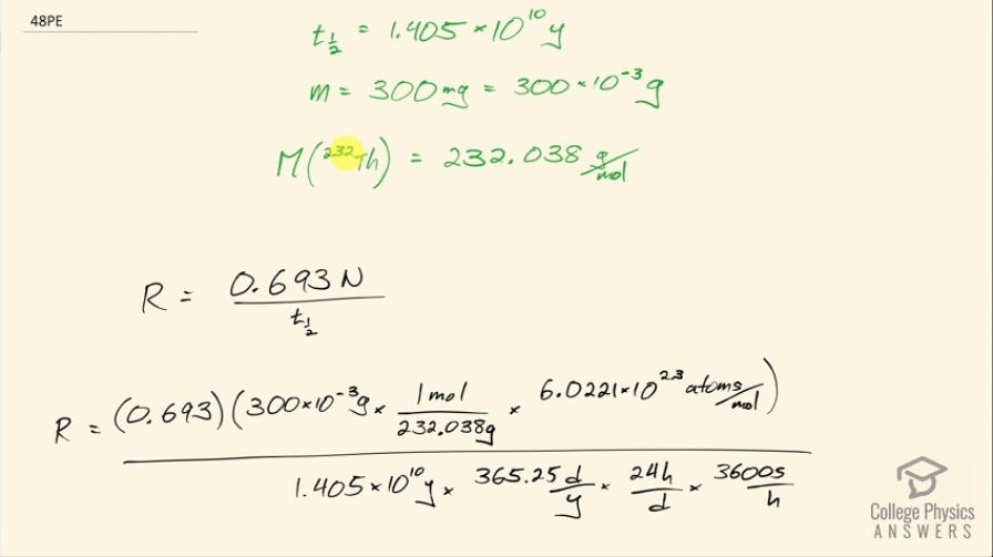 OpenStax College Physics, Chapter 31, Problem 48 (PE) video thumbnail