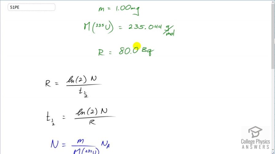 OpenStax College Physics, Chapter 31, Problem 51 (PE) video thumbnail