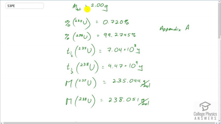 OpenStax College Physics, Chapter 31, Problem 53 (PE) video thumbnail