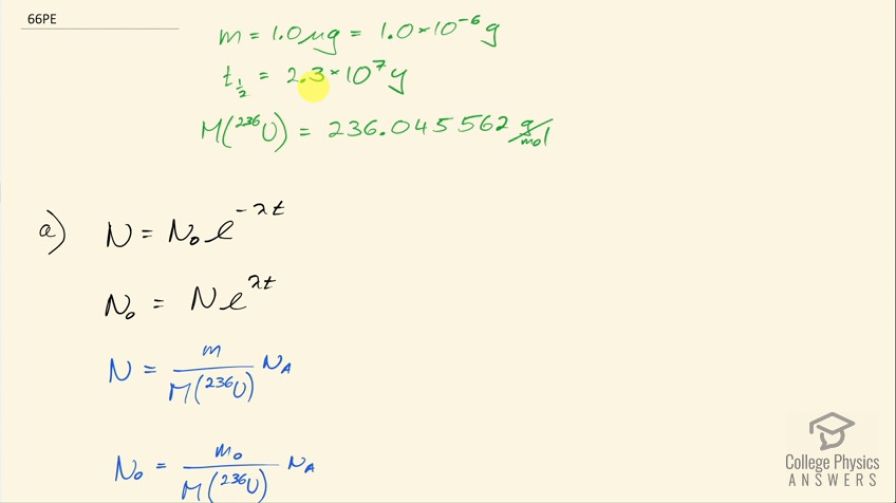 OpenStax College Physics, Chapter 31, Problem 66 (PE) video thumbnail