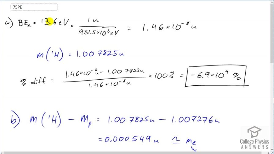 OpenStax College Physics, Chapter 31, Problem 75 (PE) video thumbnail