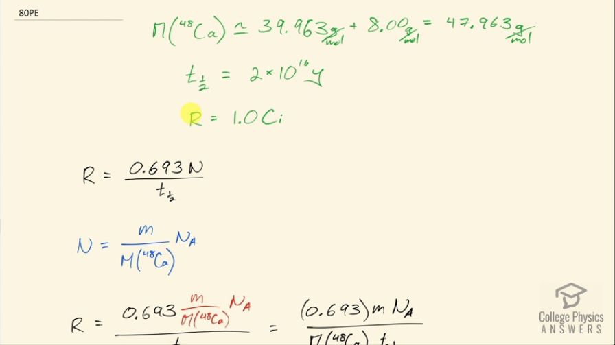 OpenStax College Physics, Chapter 31, Problem 80 (PE) video thumbnail