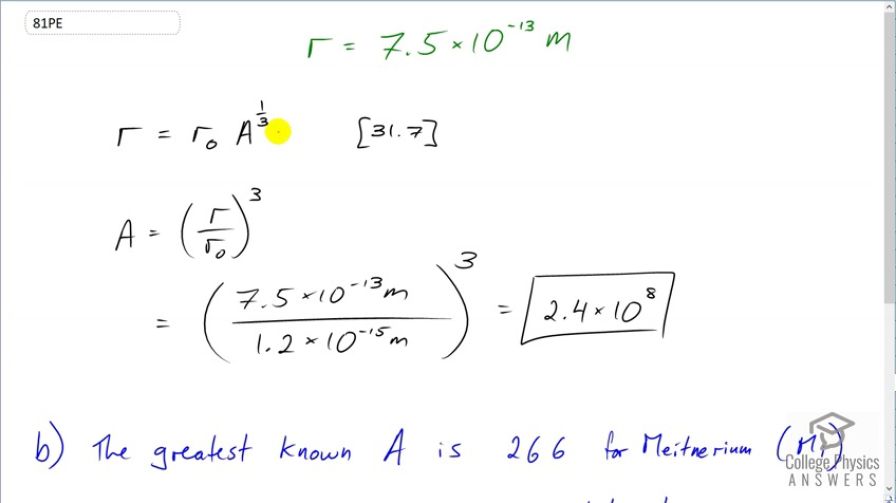 OpenStax College Physics, Chapter 31, Problem 81 (PE) video thumbnail