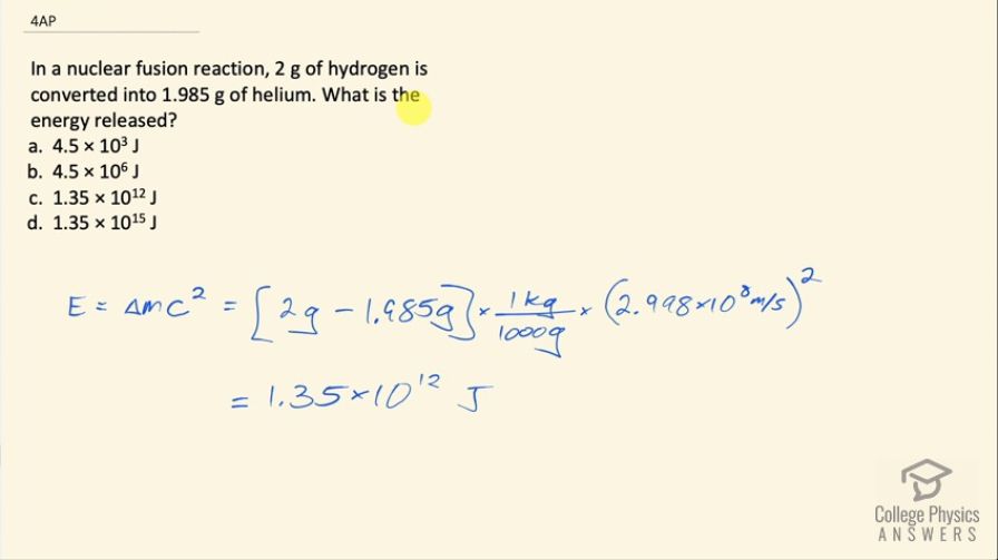 OpenStax College Physics, Chapter 32, Problem 4 (AP) video thumbnail