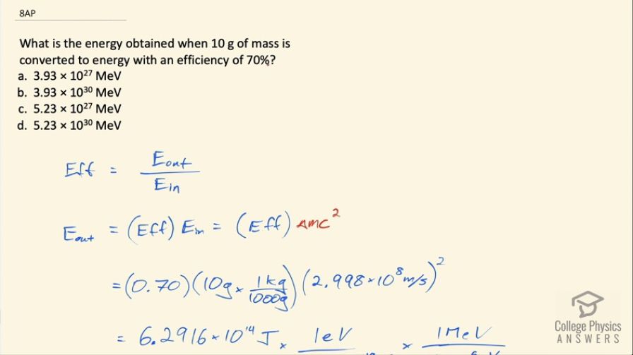 OpenStax College Physics, Chapter 32, Problem 8 (AP) video thumbnail