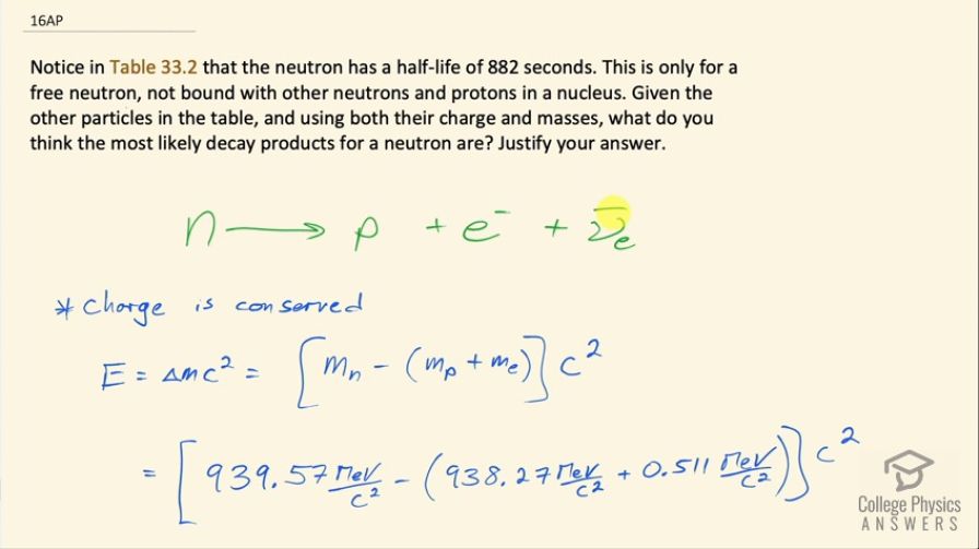 OpenStax College Physics, Chapter 33, Problem 16 (AP) video thumbnail