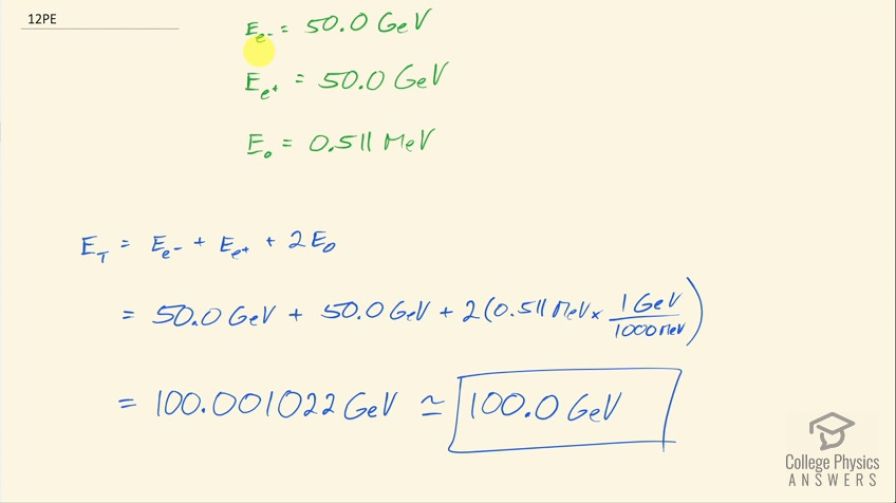 OpenStax College Physics, Chapter 33, Problem 12 (PE) video thumbnail