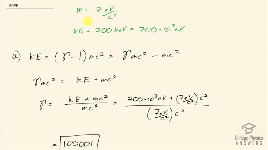 OpenStax College Physics, Chapter 33, Problem 50 (PE) video thumbnail