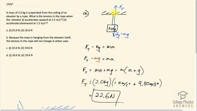 OpenStax College Physics Answers, Chapter 4, Problem 24 video poster image.
