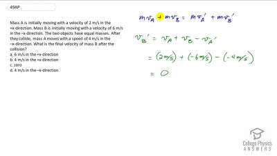 OpenStax College Physics Answers, Chapter 8, Problem 49 video poster image.