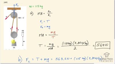 OpenStax College Physics Answers, Chapter 9, Problem 24 video poster image.