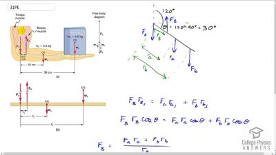 OpenStax College Physics Answers, Chapter 9, Problem 31 video poster image.