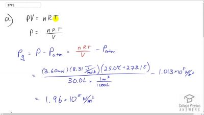 OpenStax College Physics Answers, Chapter 13, Problem 37 video poster image.