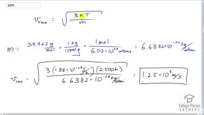 OpenStax College Physics Answers, Chapter 13, Problem 39 video poster image.