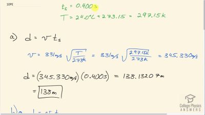 OpenStax College Physics Answers, Chapter 17, Problem 10 video poster image.