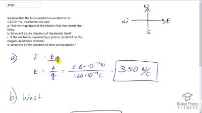 OpenStax College Physics Answers, Chapter 18, Problem 37 video poster image.
