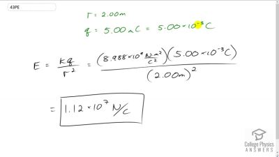 OpenStax College Physics Answers, Chapter 18, Problem 43 video poster image.