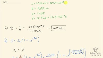 OpenStax College Physics Answers, Chapter 23, Problem 74 video poster image.