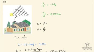 OpenStax College Physics Answers, Chapter 24, Problem 24 video poster image.