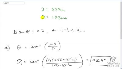 OpenStax College Physics Answers, Chapter 27, Problem 43 video poster image.