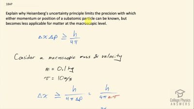 OpenStax College Physics Answers, Chapter 29, Problem 18 video poster image.